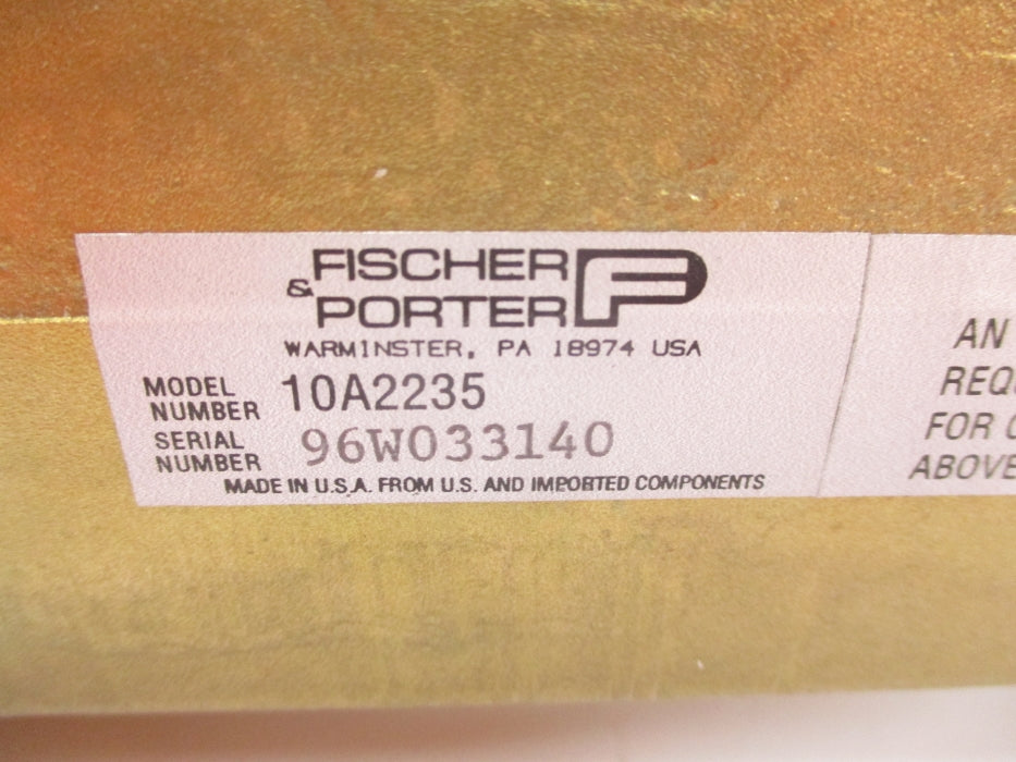 FISCHER PORTER 10A2235 0-20GPM (AS PICTURED) NSNP