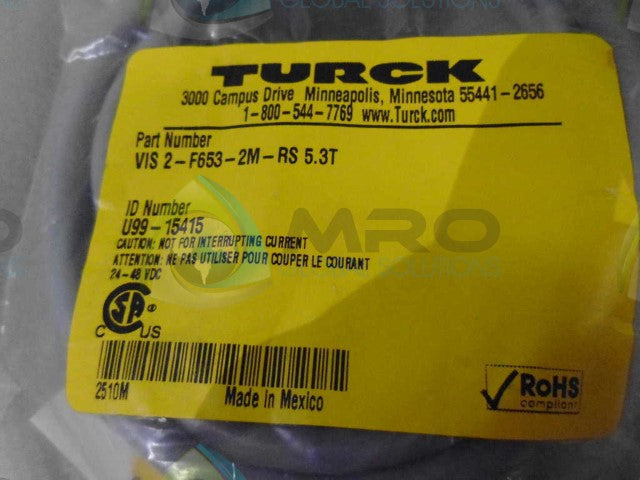 TURCK VIS2-F653-2M-RS 5.3T CABLE *NEW IN ORIGINAL PACKAGE*