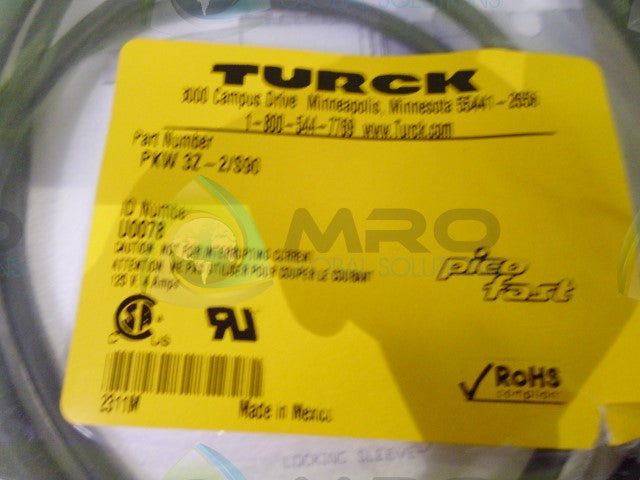 TURCK PKW3Z-2/S90 CABLE *NEW IN ORIGINAL PACKAGE*