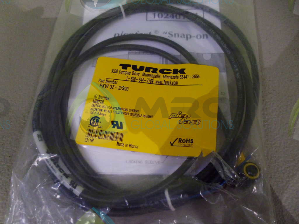 TURCK PKW3Z-2/S90 CABLE *NEW IN ORIGINAL PACKAGE*