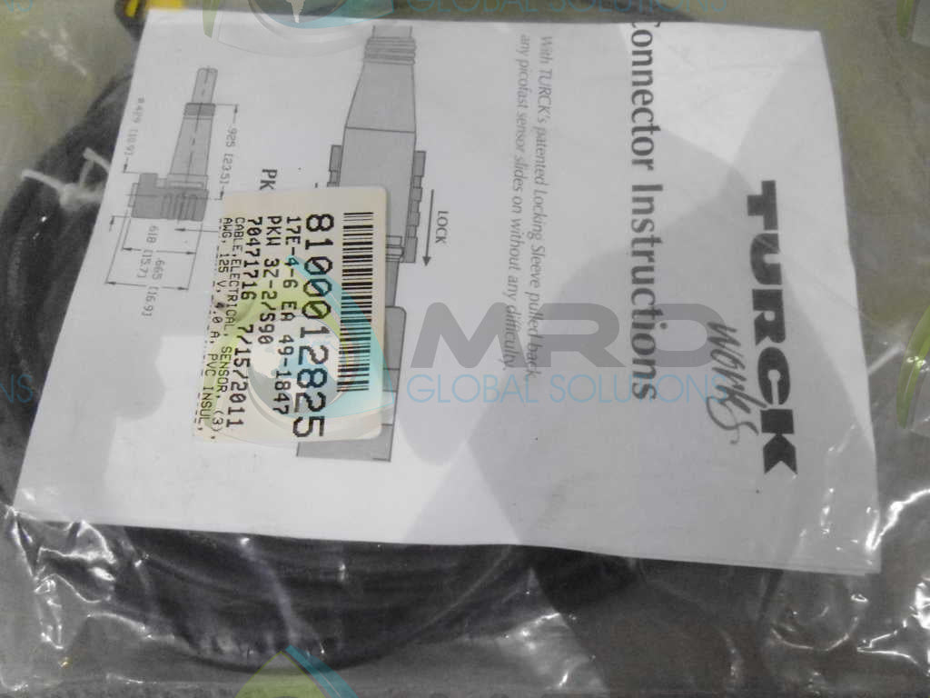 TURCK PKW3Z-2/S90 CABLE *NEW IN ORIGINAL PACKAGE*