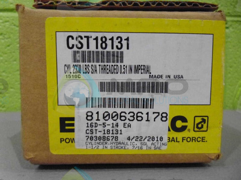 ENERPAC CST18131 CYLINDER *FACTORY SEALED*
