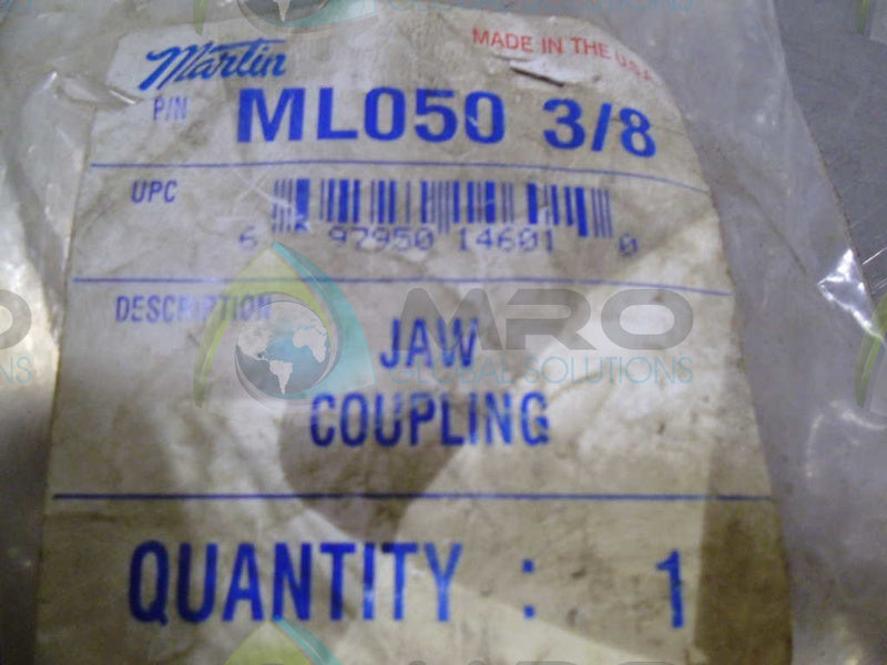 MARTIN ML050 3/8" JAW COUPLING *NEW IN ORIGINAL PACKAGE*