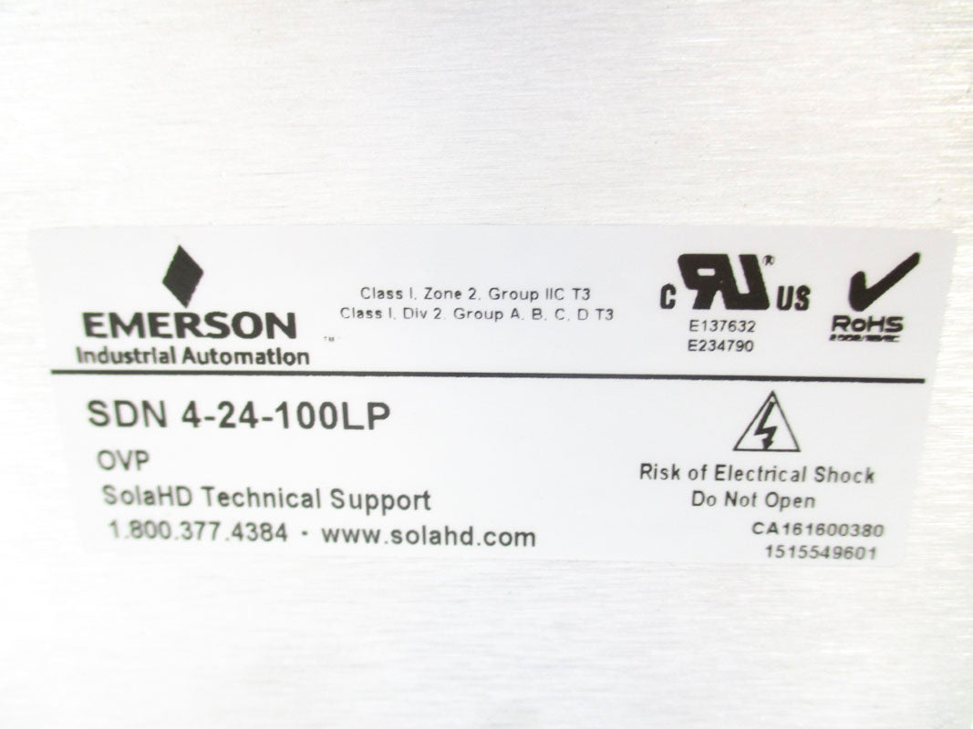 EMERSON SDN4-24-100LP 24VDC 3.8A NSMP