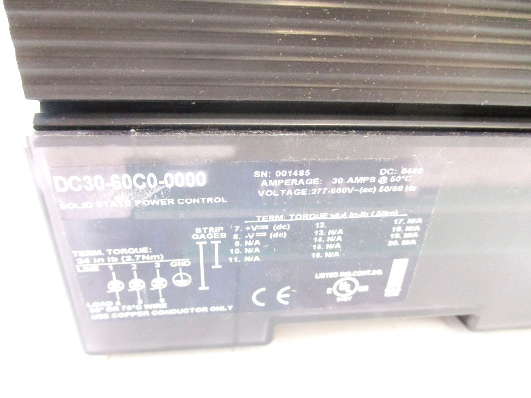 WATLOW DC30-60C0-0000 600VAC 30A NSMP