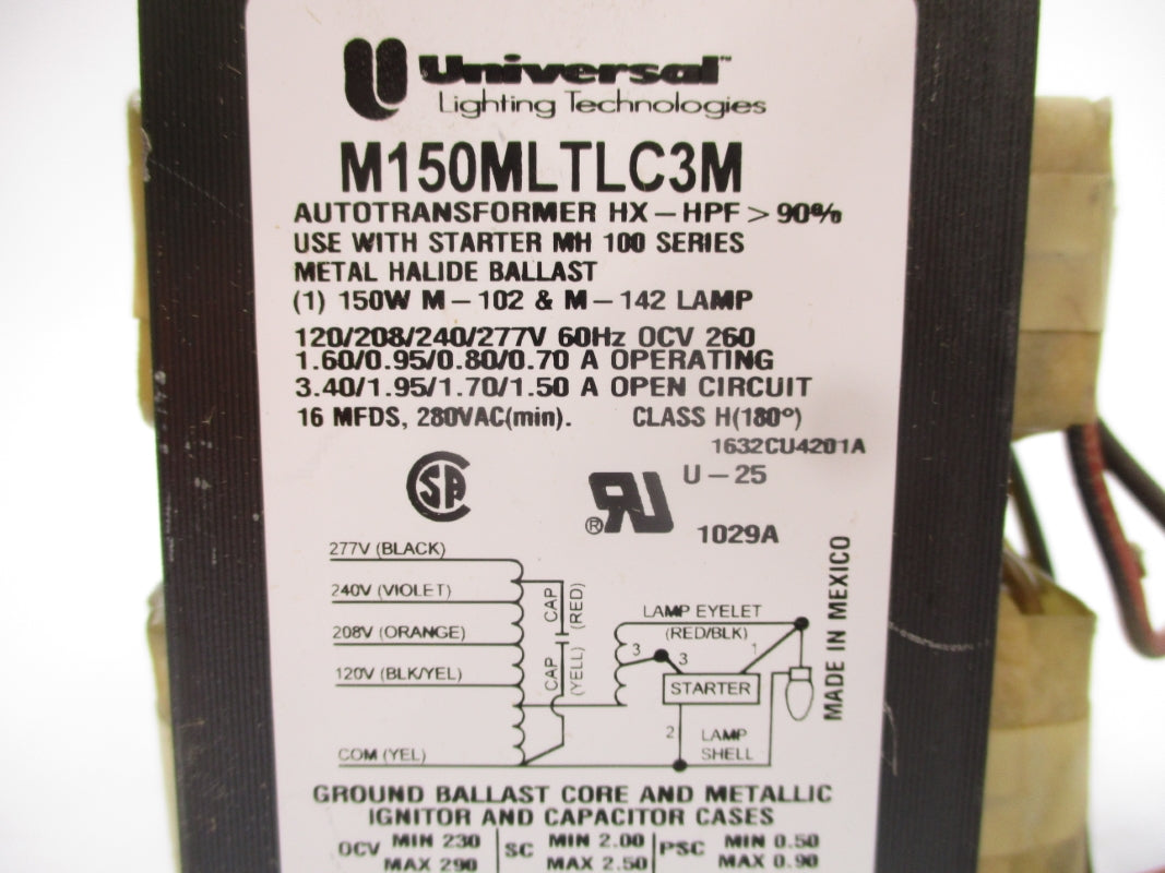 UNIVERSAL LIGHTING M150MLTLC3M-500K 280V NSMP
