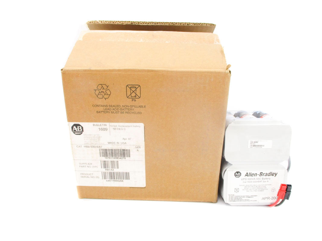 ALLEN BRADLEY 1609-500HBAT SER. A 24V (BR/WH) NSMP