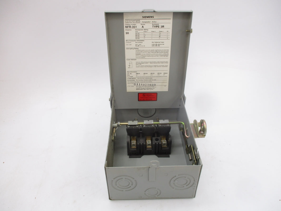 SIEMENS NFR351 SER. A 600VAC 30A NSMP