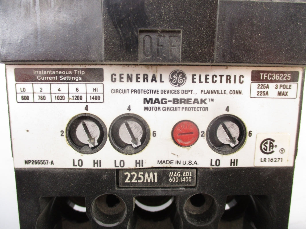 GENERAL ELECTRIC TFC36225 600V 225A NSMP
