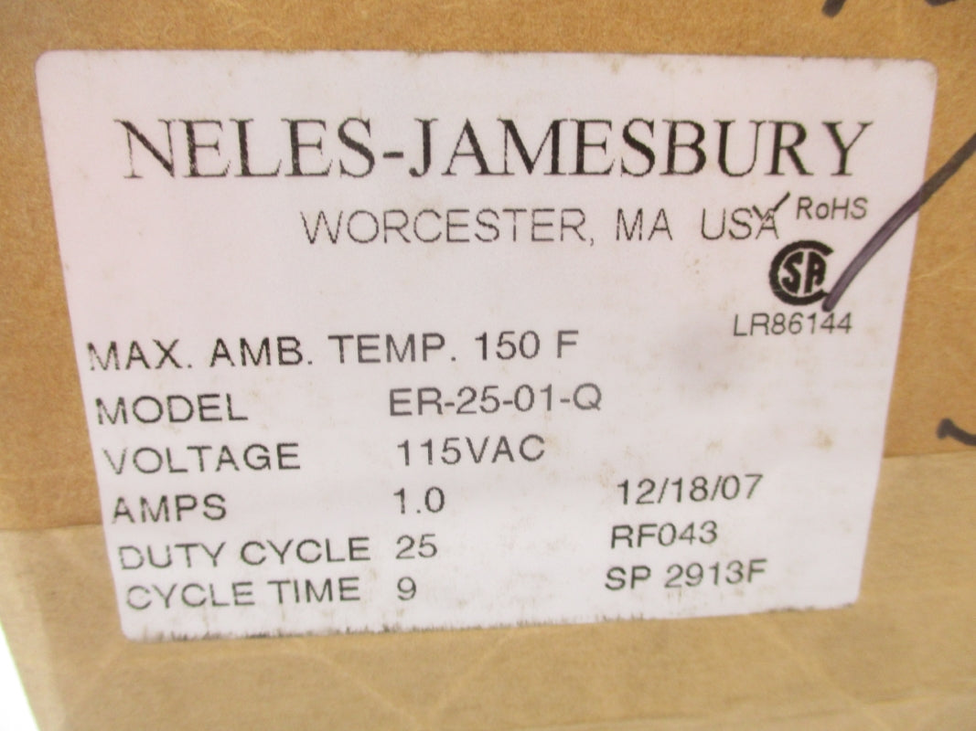 NELES-JAMESBURY ER-25-01-Q 115VAC 1A 150F NSFS