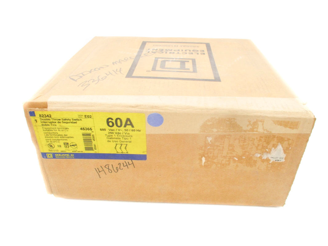 SQUARE D 82342 SER. E2 600V 60A NSFS