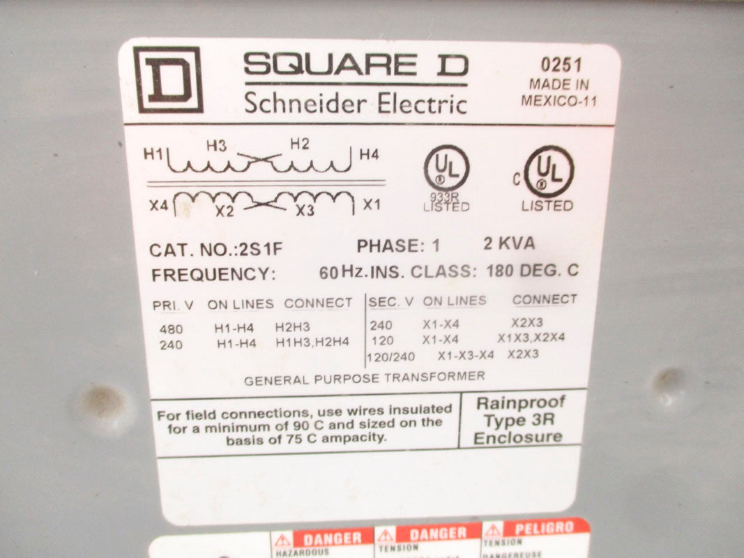 SQUARE D 2S1F 480V (AS PICTURED) NSMP