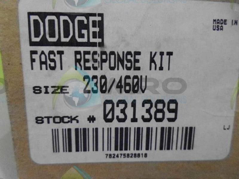 DODGE 031389 RESPONSE KIT *NEW IN BOX*
