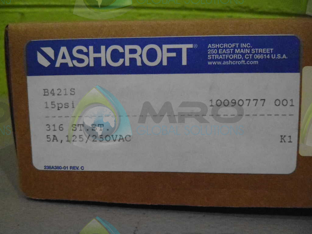 ASHCROFT B421S PRESSURE SWITCH *NEW IN BOX*