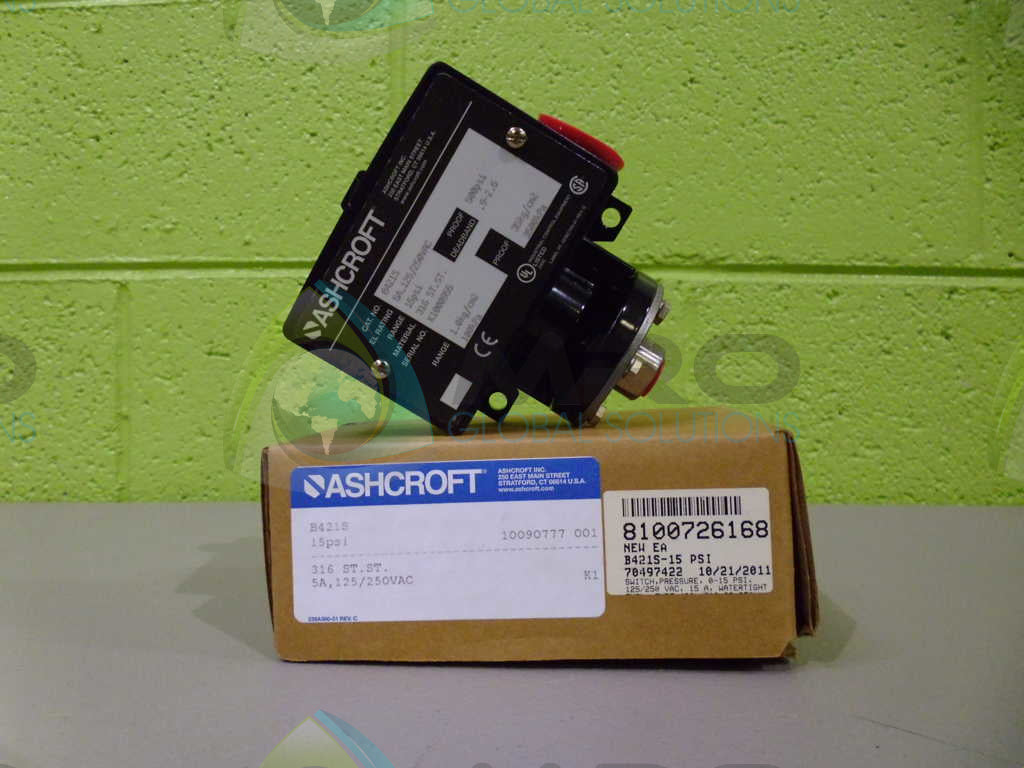 ASHCROFT B421S PRESSURE SWITCH *NEW IN BOX*