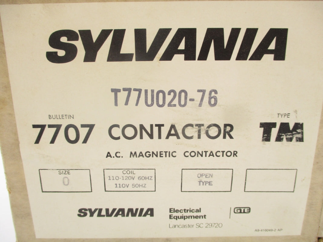 SYLVANIA T77U020-76 120V NSMP