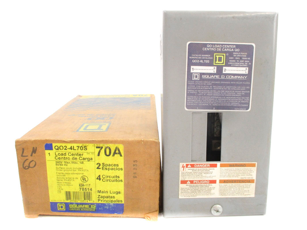 SQUARE D QO2-4L70S SER. G2 240V 70A NSMP
