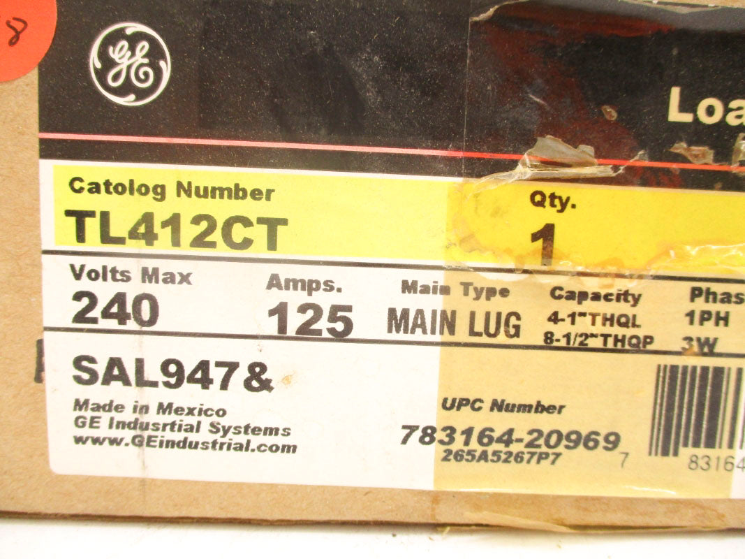 GENERAL ELECTRIC TL412CT 240V 125A NSMP