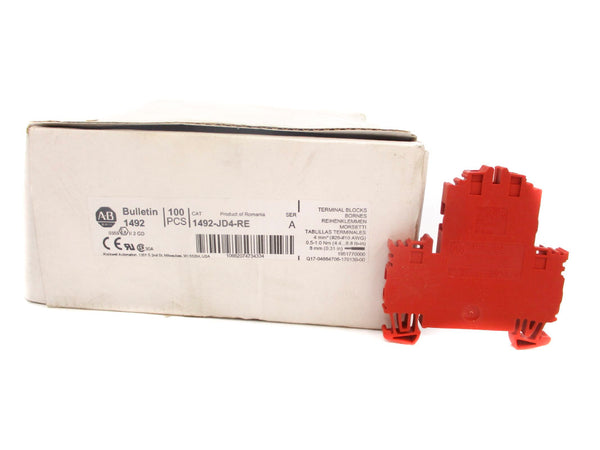 ALLEN BRADLEY 1492-JD4-RE SER. A (PKG OF 100) (WH) NSMP