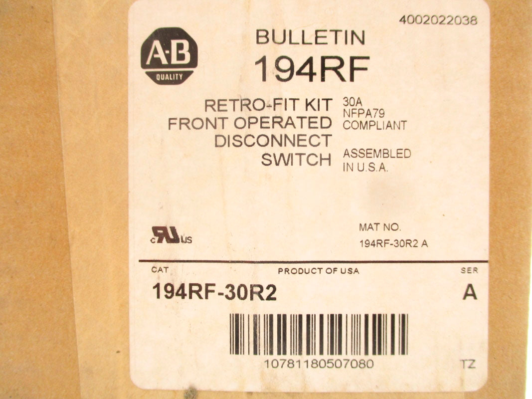 ALLEN BRADLEY 194RF-30R2 SER. A (BR/WH) NSMP