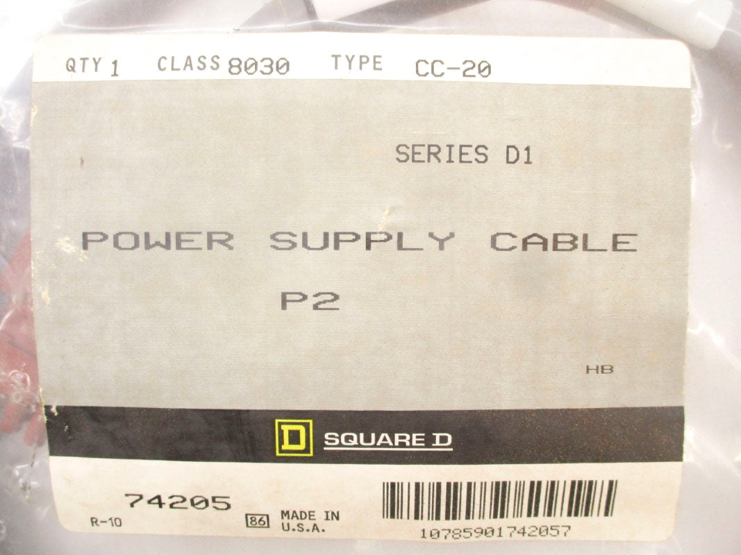 SQUARE D 8030CC-20 SER. D1 NSMP