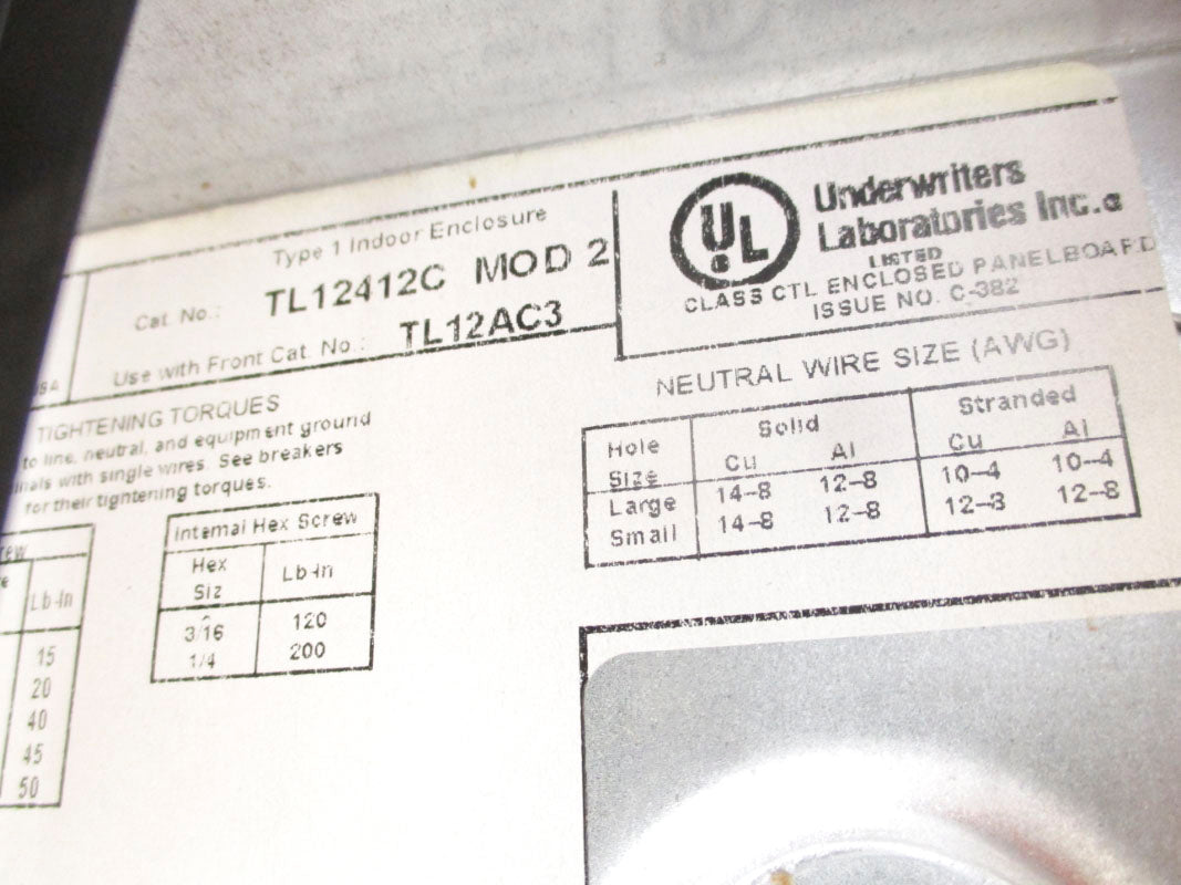 GENERAL ELECTRIC TL12412C 125A NSMP