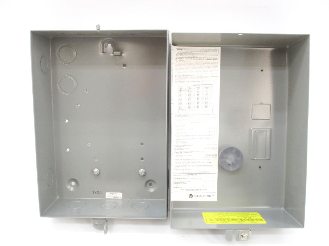 ALLEN BRADLEY 509-AAD ENCLOSURE (AS PICTURED) SER. B NSNP