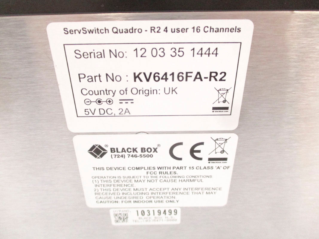 BLACK BOX KV6416FA-R2 5VDC 2A NSMP
