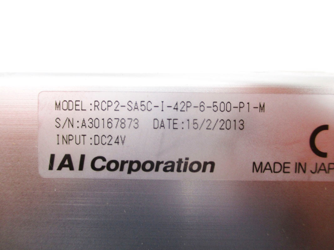 IAI RCP2-SA5C-I-42P-6-500-P1-M 24VDC NSNP