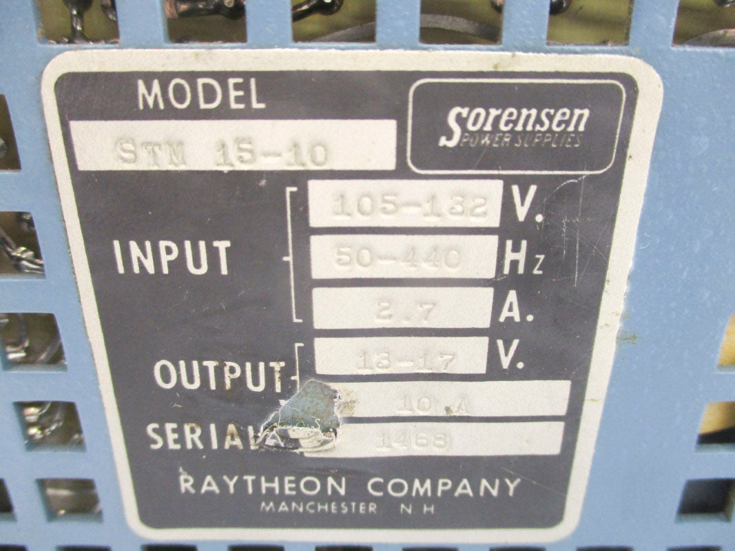 SORENSEN STM15-10 132V 2.7A UNMP