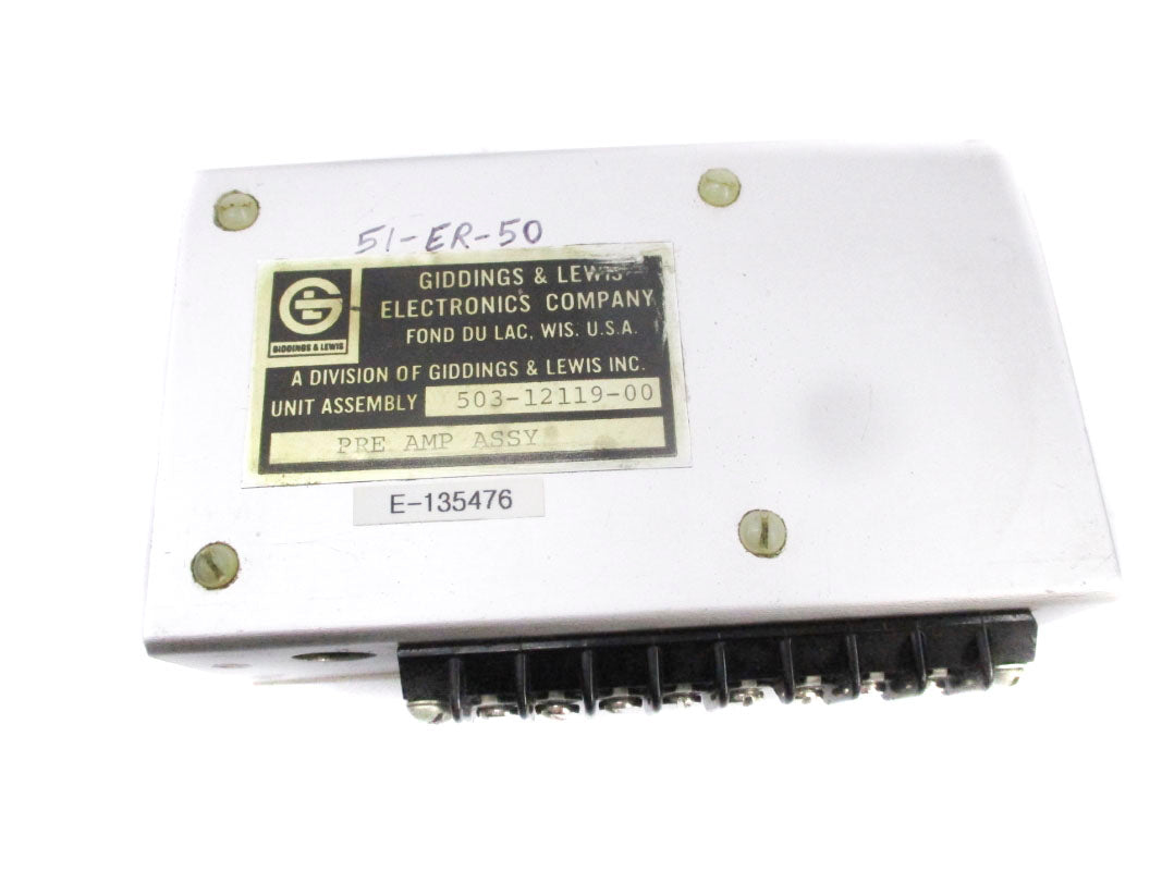 GIDDINGS & LEWIS 503-12119-00 UNMP