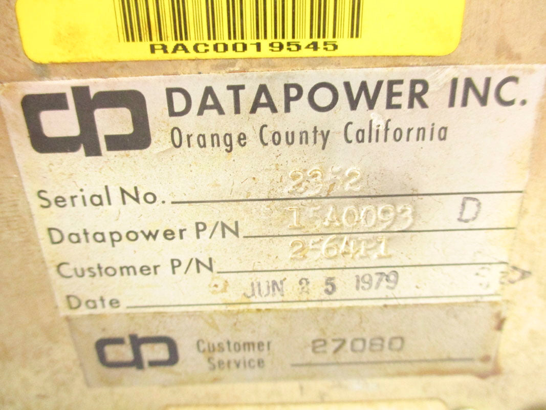 DATAPOWER 15A0093 117VAC UNMP