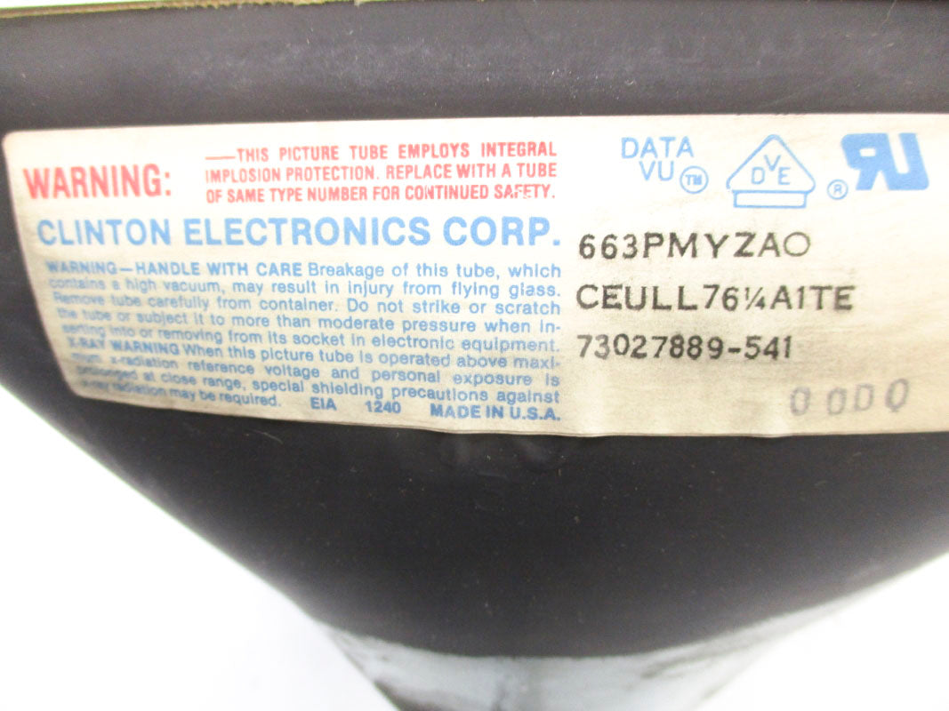 CLINTON ELECTRONICS 663PMYZAO 73027889-541 NSNP