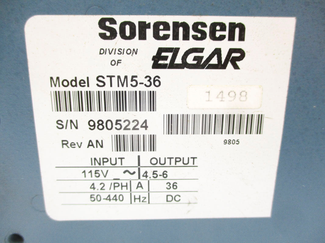 SORENSEN STM5-36 115V NSNP