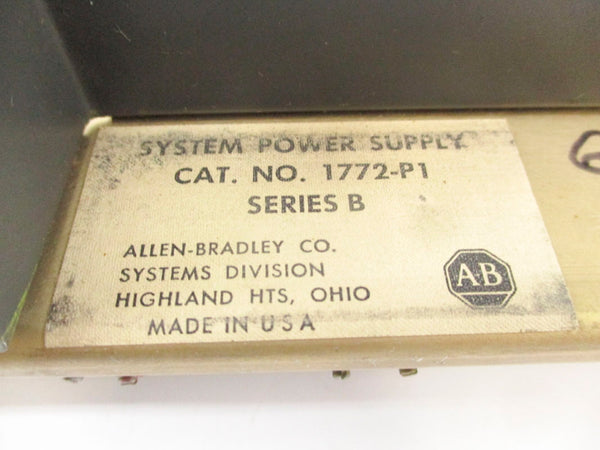 ALLEN BRADLEY 1772-P1 SER. B 250VAC 2A UNMP