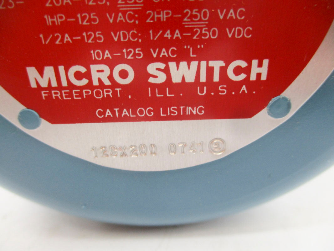 MICRO SWITCH 12CX200 480VAC 20A NSMP