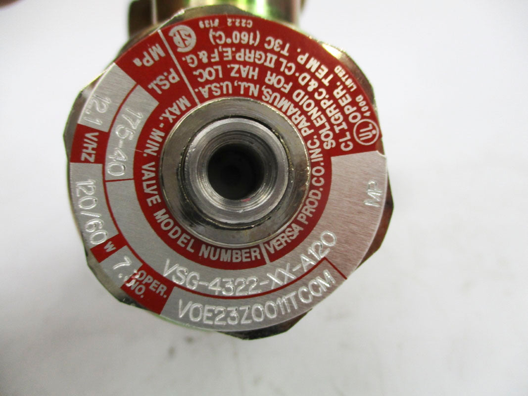 VERSA VALVES VSG-4322-XX-A120 120V 175PSI NSMP