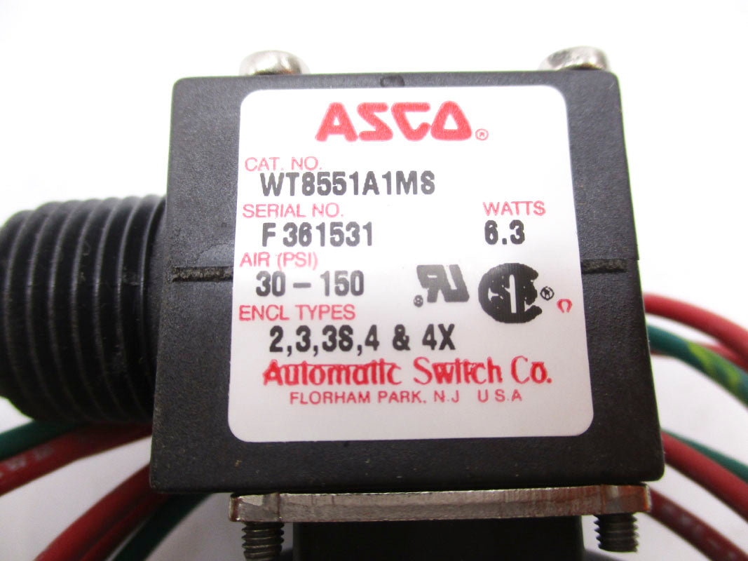 ASCO WT8551A1MS 120V 150PSI NSMP