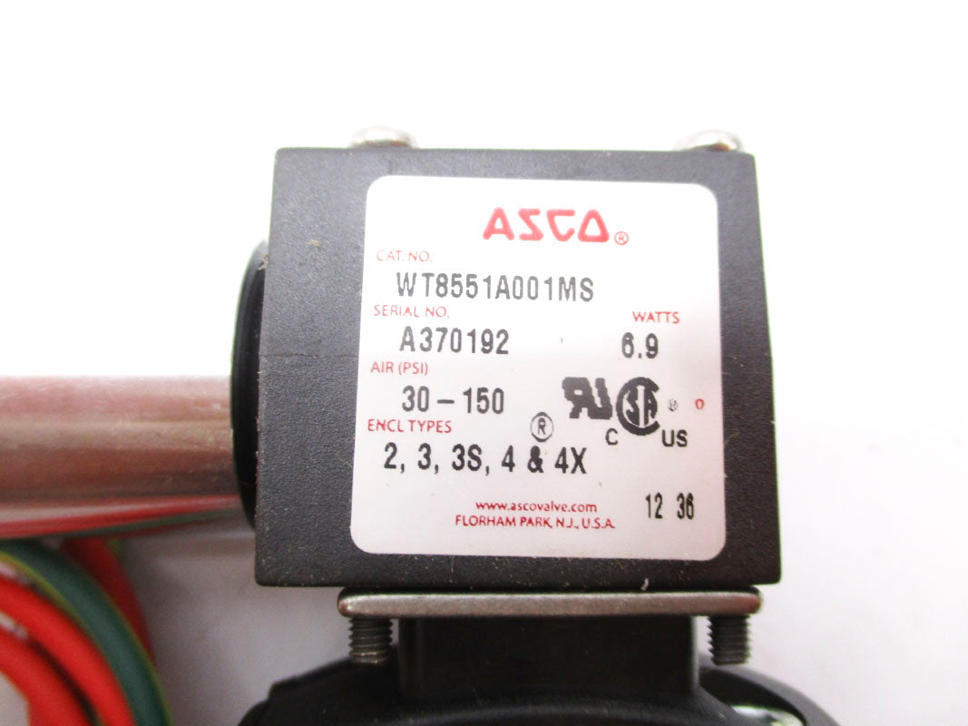 ASCO WT8551A001MS 24VDC 30-150PSI NSMP