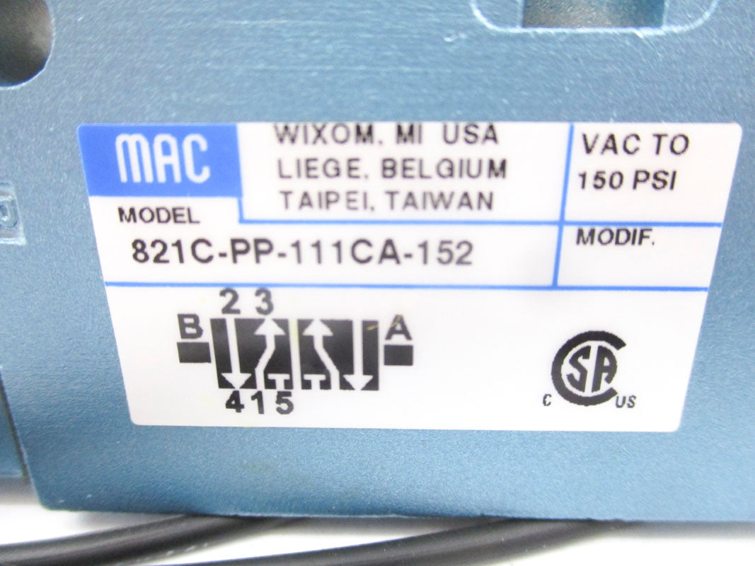 MAC 821C-PP-111CA-152 120V 150PSI NSMP