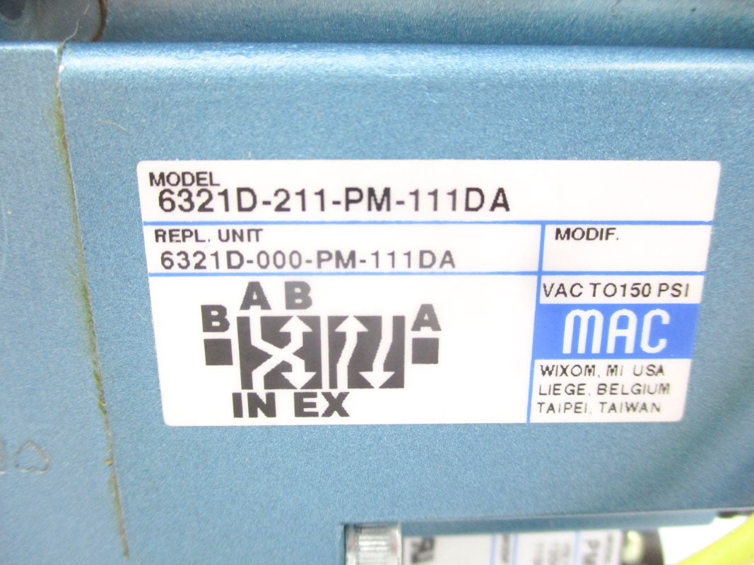 MAC 6321D-211-PM-111DA 120V 150PSI NSMP