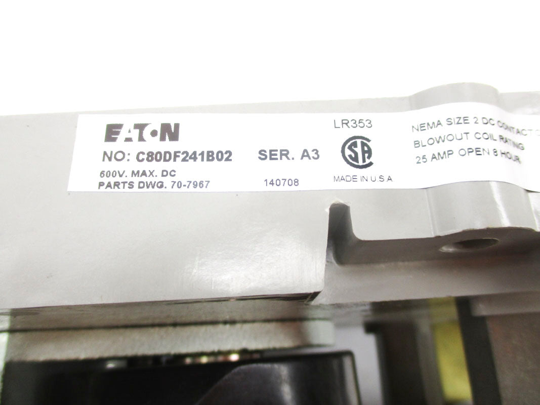 EATON C80DF241B02 SER. A3 600V 25A NSMP