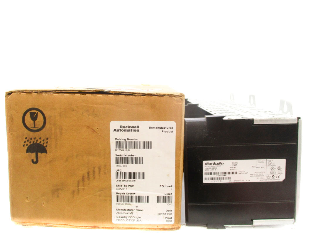 ALLEN BRADLEY 1756-A17 SER. B 24VDC 2.8A REMAN