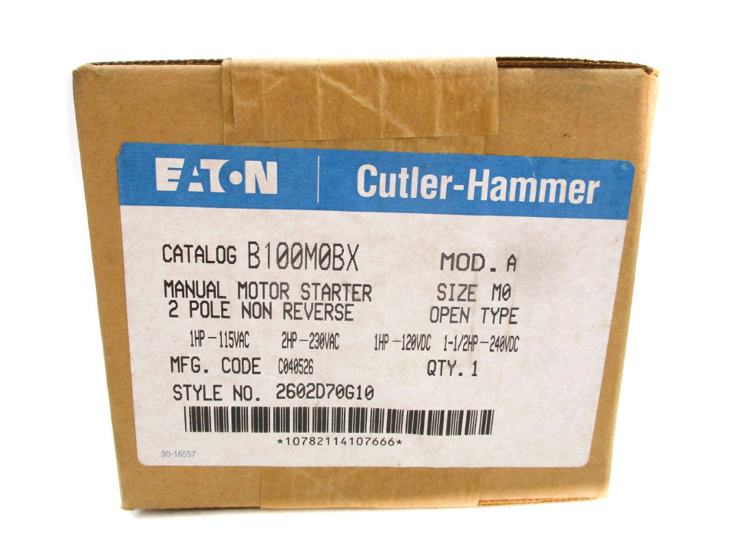 CUTLER HAMMER B100M0BX 230VAC NSFS