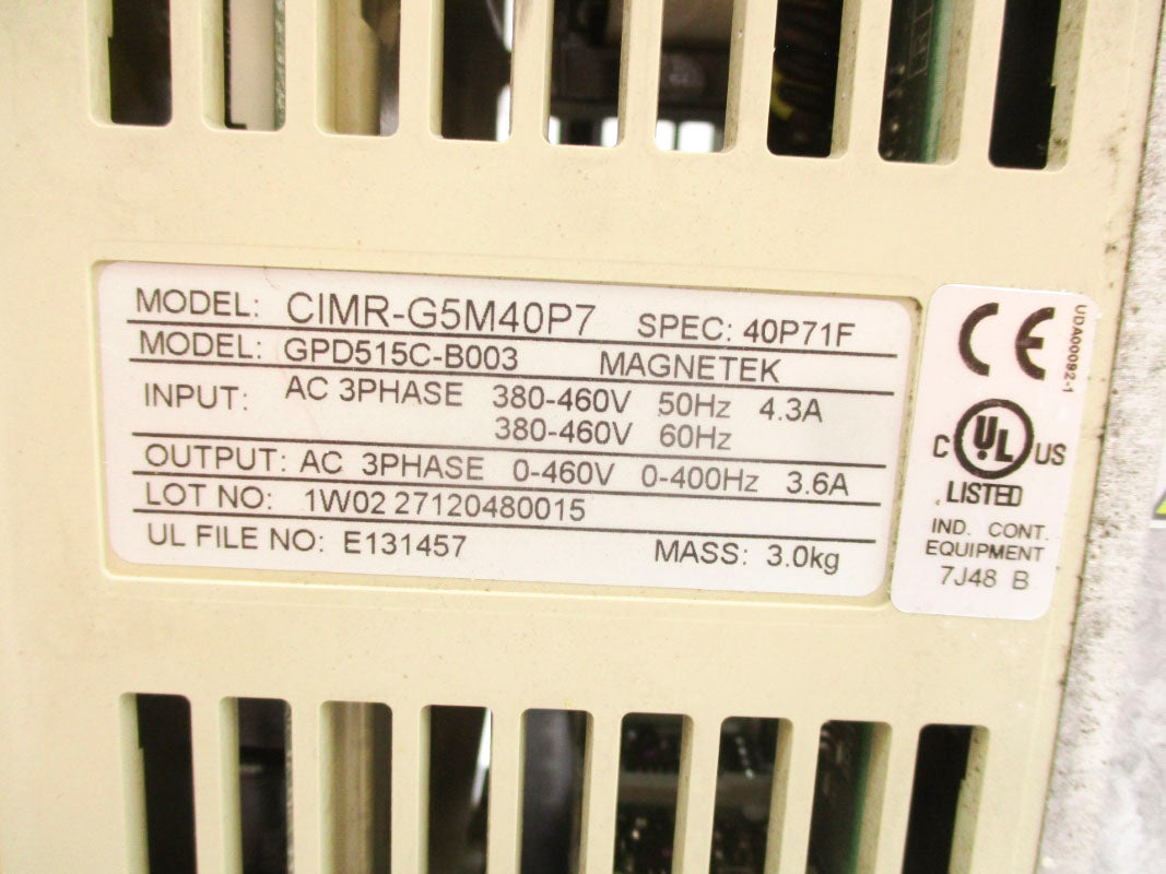 P&H CIMR-G5M40P7 GPD515C-B003 460V 4.3A NSMP