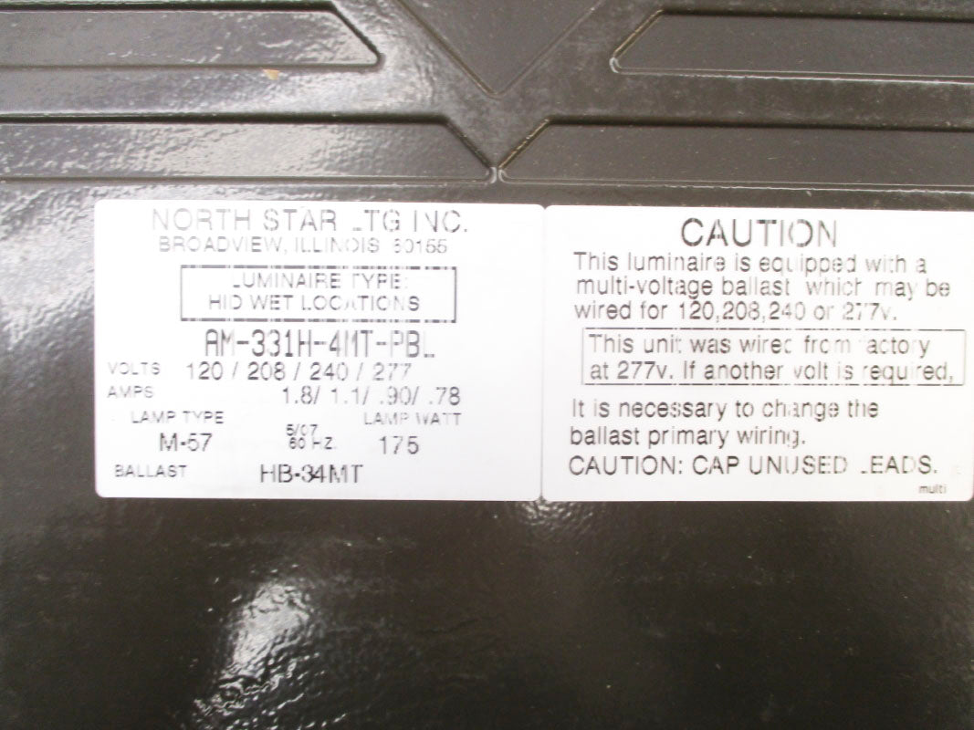NORTH STAR LIGHTING AM-331H-4MT-PBL 277V .78A NSMP