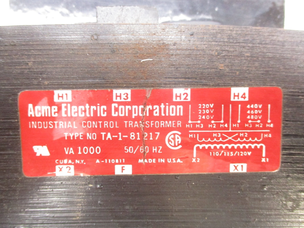 ACME ELECTRIC TA-1-81217 480V NSNP
