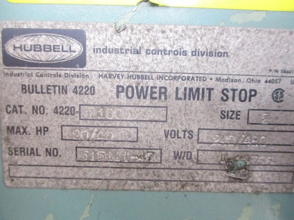 HUBBELL 4220-100 480V NSNP