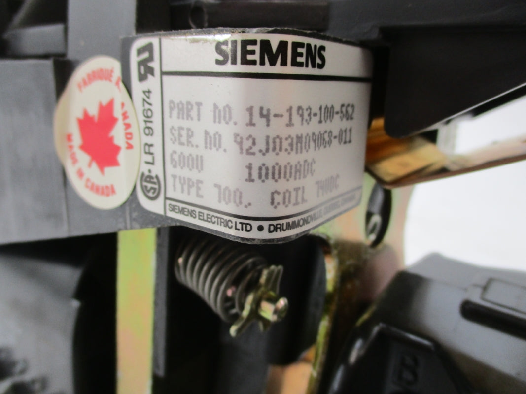 SIEMENS 14-193-100-562 74VDC NSNP