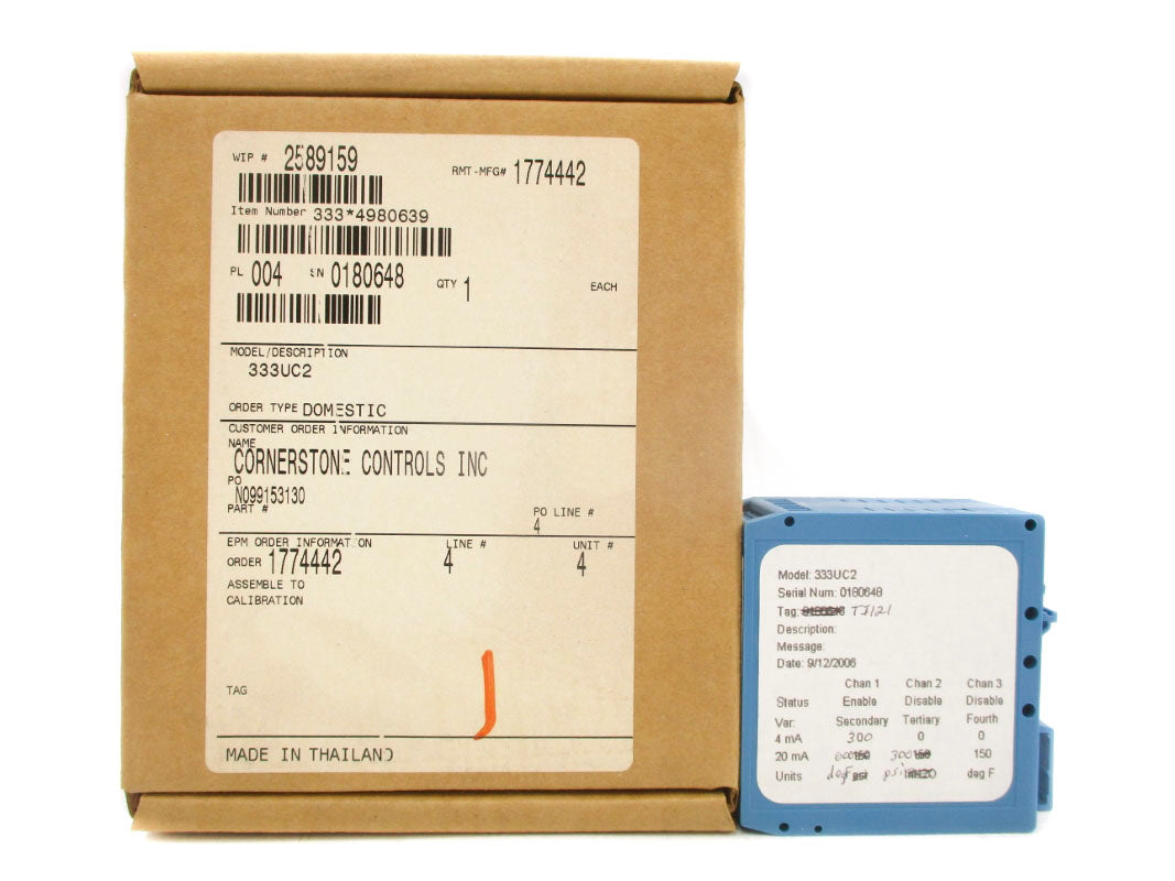 ROSEMOUNT 333UC2 42.4VDC (AS PICTURED) NSMP